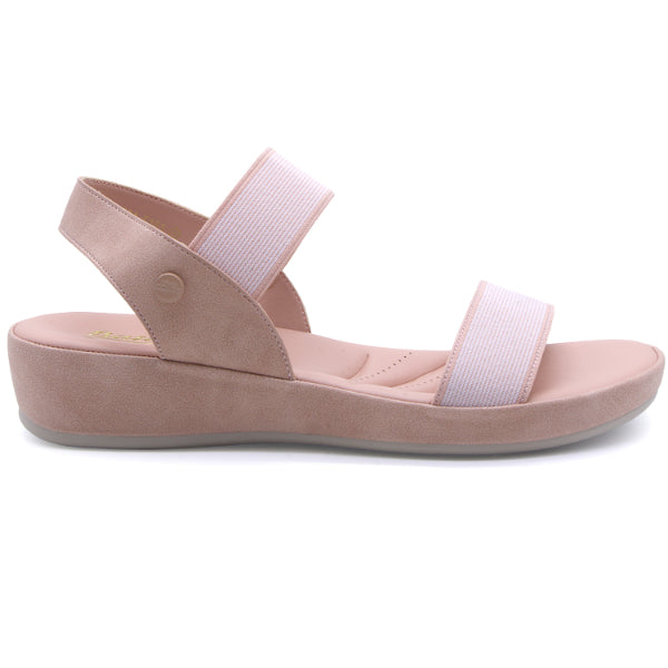 Comfit Pink Elastic Strap Sandals