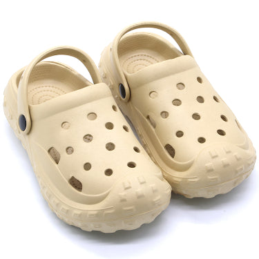 Kids Beige Foam Clogs