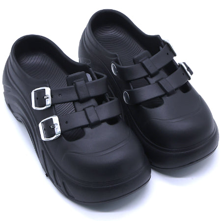 Chunky Black Foam Slides