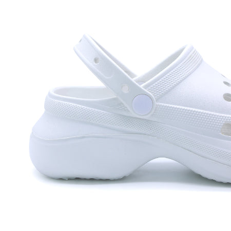 Chunky White Foam Clogs