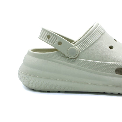 Thick Greige Foam Clogs