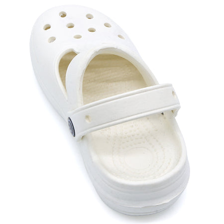 Baby White Foam Clogs
