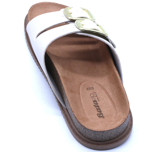 BR Beige Nubuck Slides