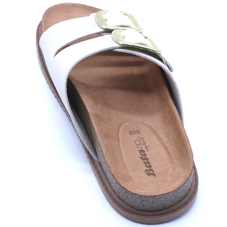 BR Beige Nubuck Slides