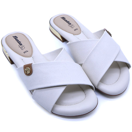 BR Gold Trim White Slide