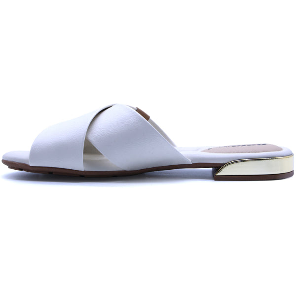 BR Gold Trim White Slide