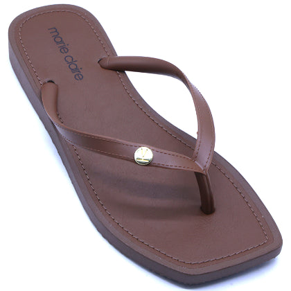 Marie Claire Brown Flip Flop