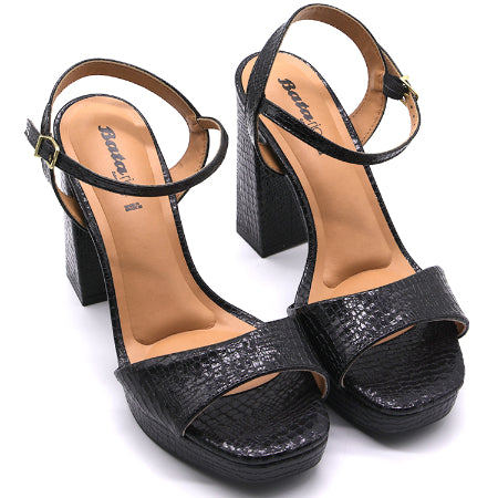 BR Black Snakeprint Platforms