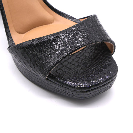 BR Black Snakeprint Platforms