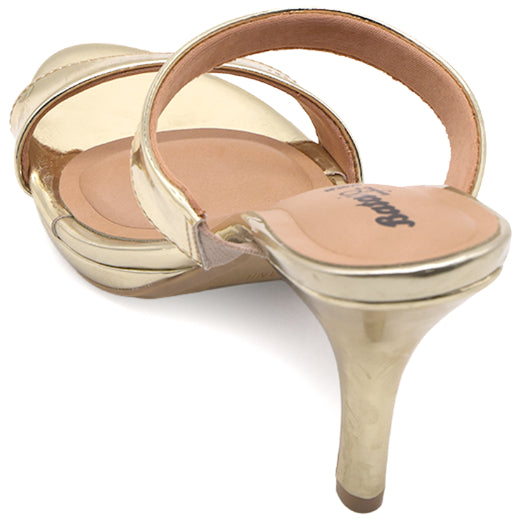 BR Gold Double Strap Mule