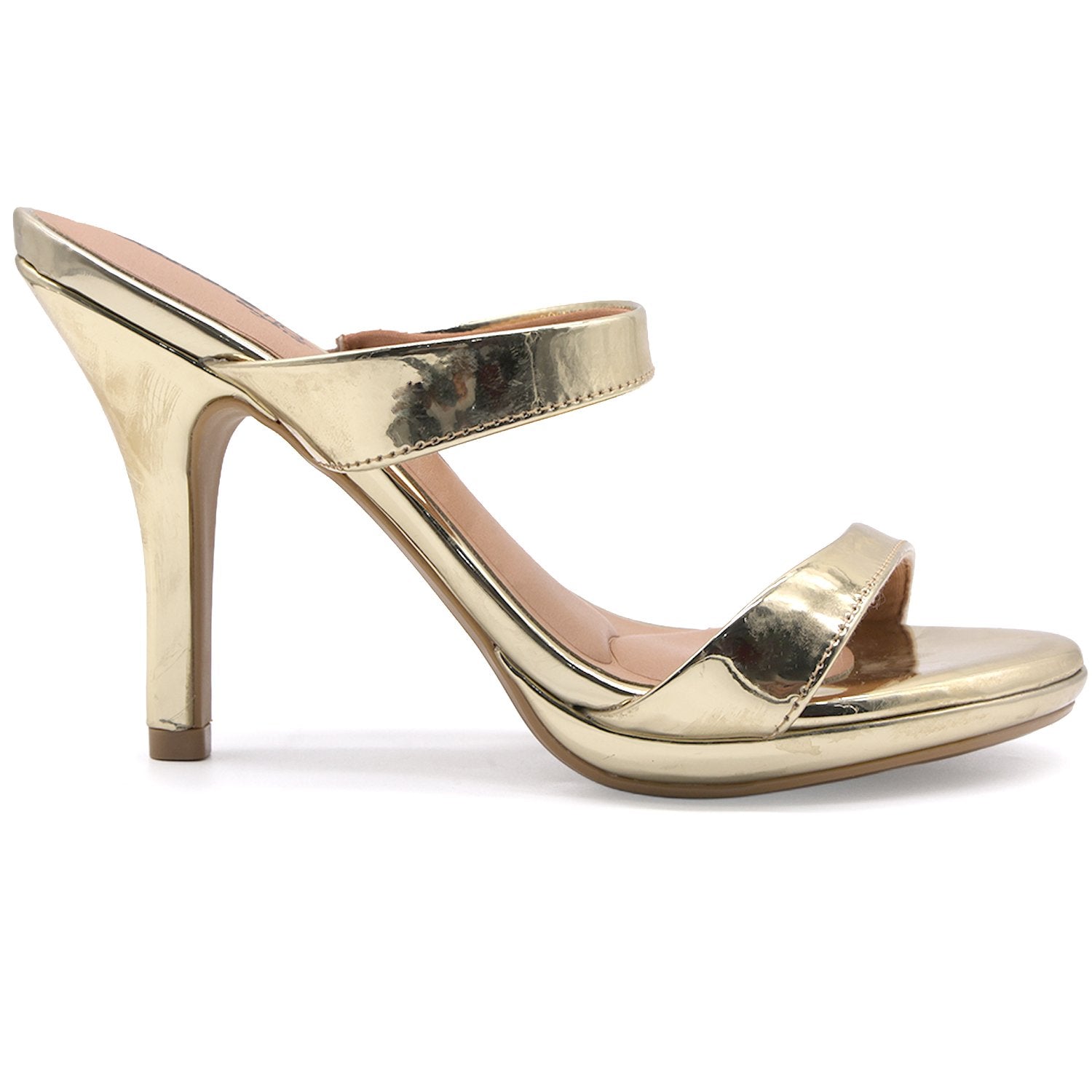 BR Gold Double Strap Mule