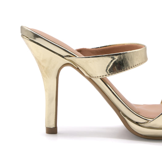 BR Gold Double Strap Mule