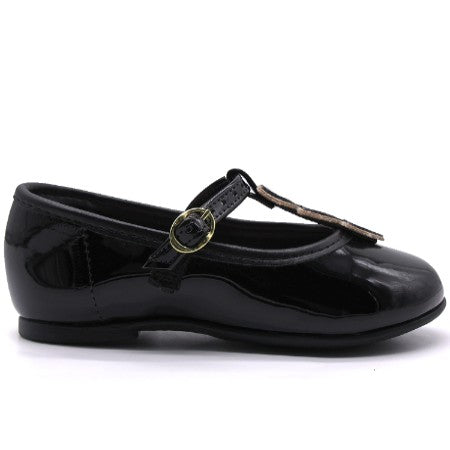 BR GLITTER HEART BLACK MARY JANES