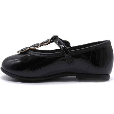BR GLITTER HEART BLACK MARY JANES
