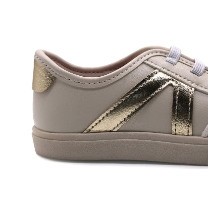 BR Baby Beige Metallic Stripe Sneakers