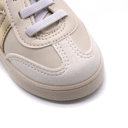 BR Baby Beige Metallic Stripe Sneakers