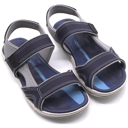 BR Boys Navy and Grey Sport Sandals