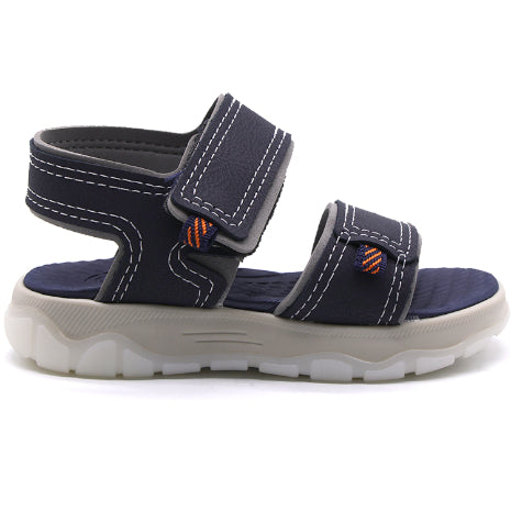 BR Baby Boys Navy Fun Lights Sport Sandals