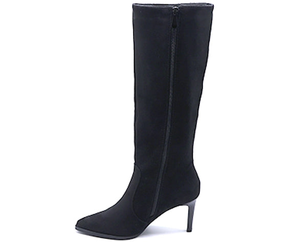 black high stiletto boot