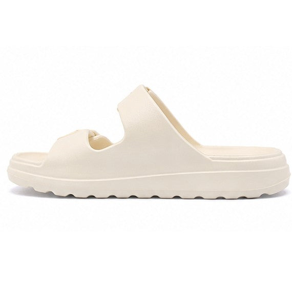BR White Lightweight Dbl Strap Slides