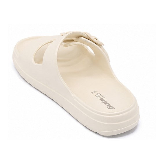 BR White Lightweight Dbl Strap Slides