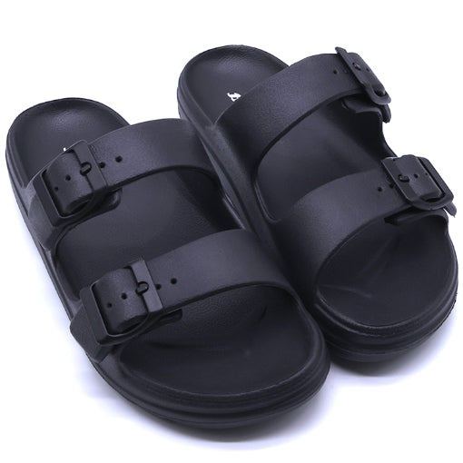 BR Black Lightweight Dbl Strap Slides