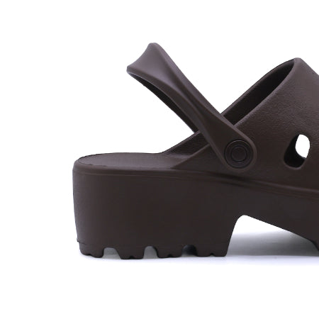 BR Brown Charmed Foam Clogs