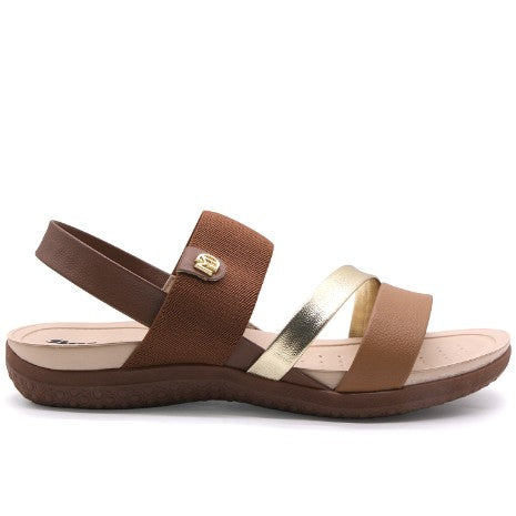BR Dry Tech Brown & Gold Sandals