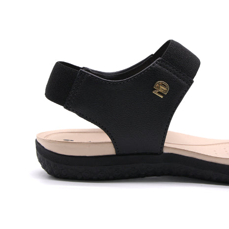 BR Dry Tech Black Elastic Sandals