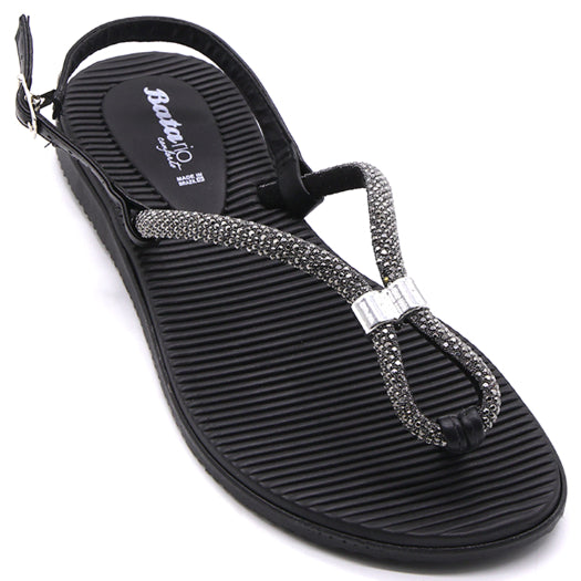 BR Black Sparkle Sandals