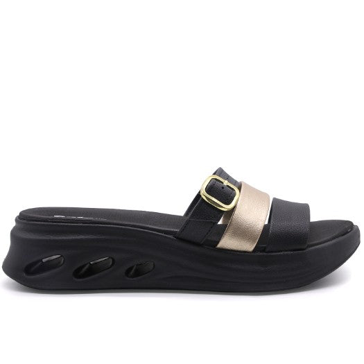 BR Airwalk Black & Gold Slide