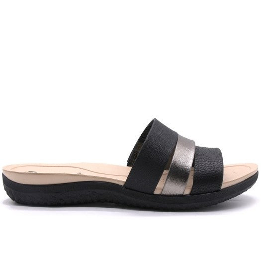 BR Dry Tech Black & Pewter Slides