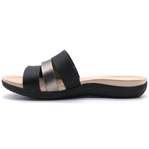 BR Dry Tech Black & Pewter Slides