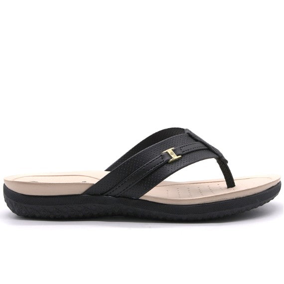 BR Dry Tech Black Thong Slides
