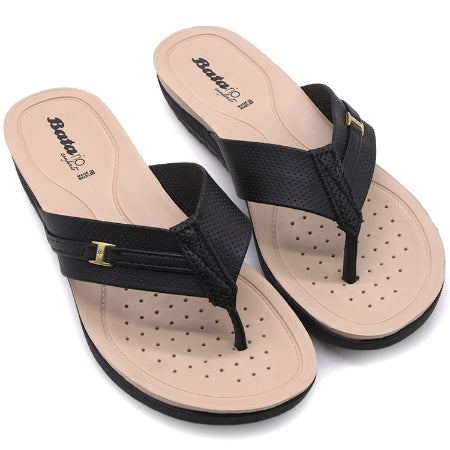BR Dry Tech Black Thong Slides