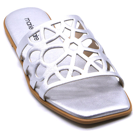 Marie Claire Caged Silver Slides