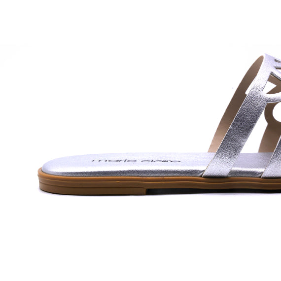Marie Claire Caged Silver Slides