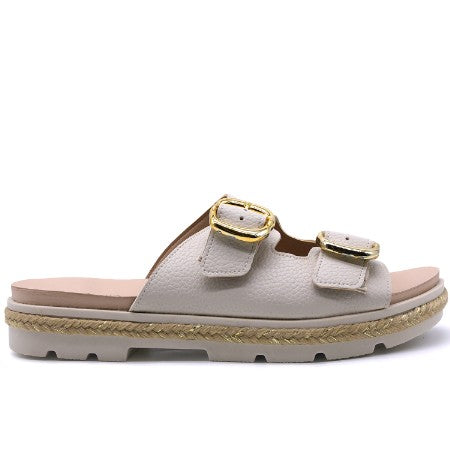 BR Dry Tech Beige Espadrille Slides