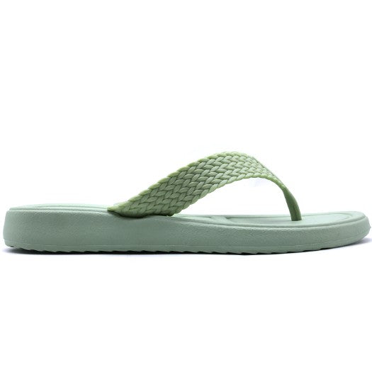 BR Mint Green Braided Thongs