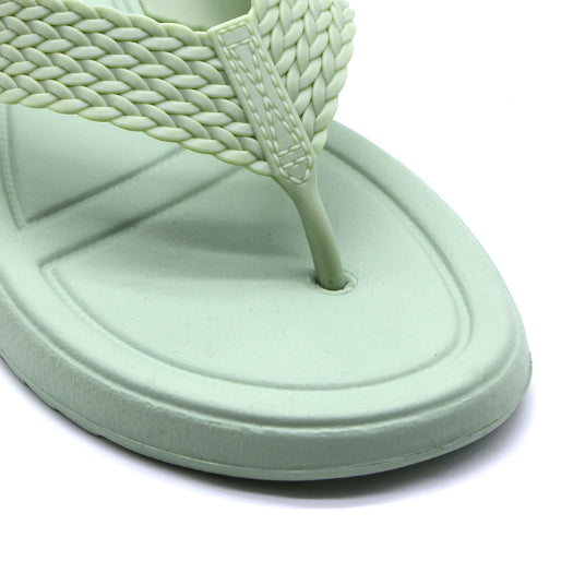 BR Mint Green Braided Thongs