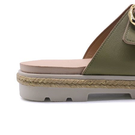 BR Dry Tech Olive Espadrille Slides