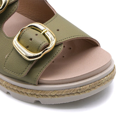 BR Dry Tech Olive Espadrille Slides