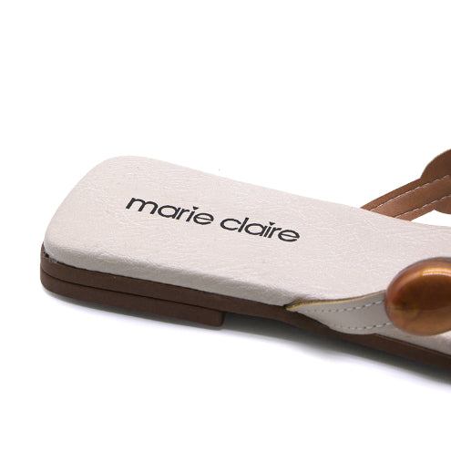 Marie Claire Beige Stones Thongs