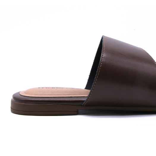 Marie Claire Brown Toe-Loop Slides