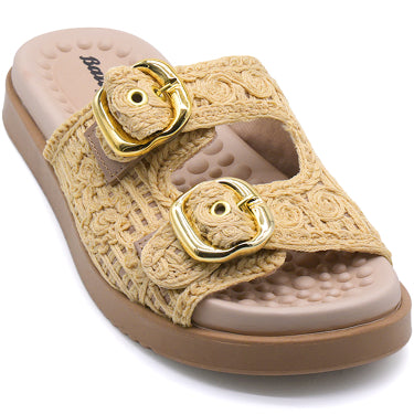 BR Reflex Tech Natural Woven Slides