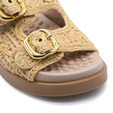 BR Reflex Tech Natural Woven Slides