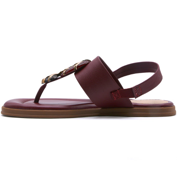 BR Burgundy Statement Thong Sandals
