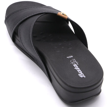 BR Black Crossover Wedge Slides