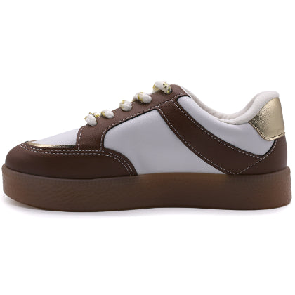 BR Brown/White Gum Sneakers