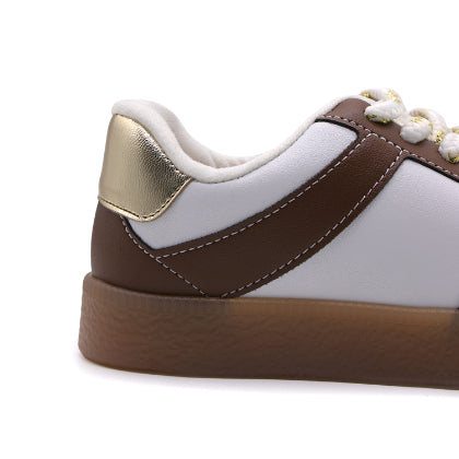 BR Brown/White Gum Sneakers